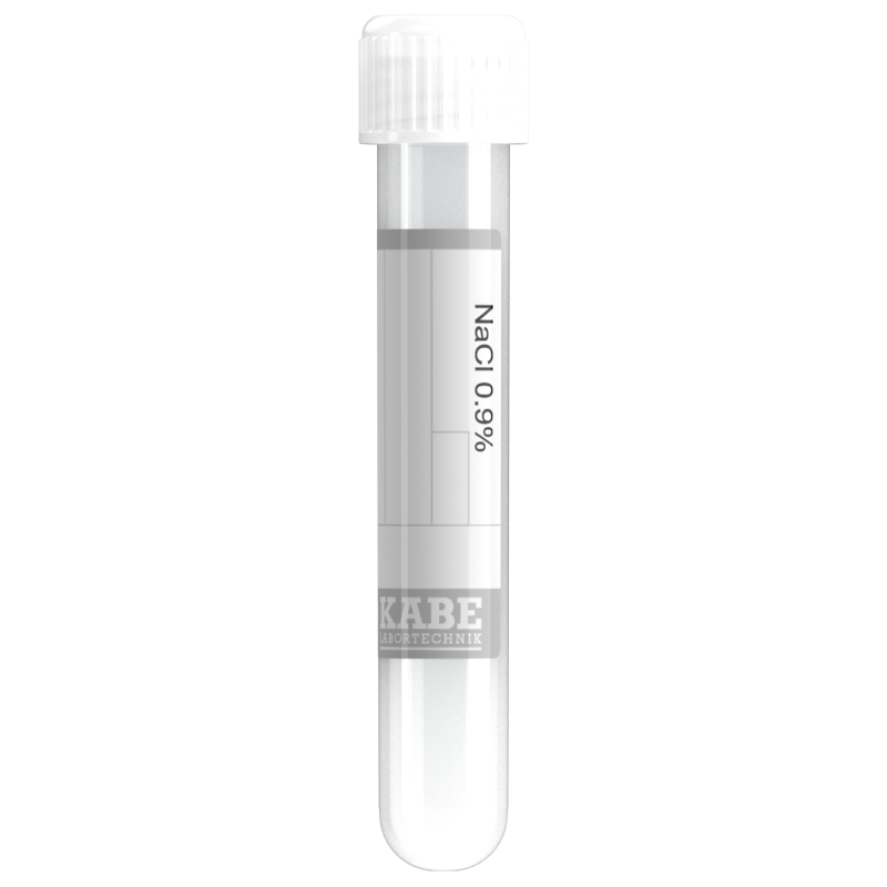 Probenröhren mit Kochsalzlösung 1,5 ml NaCl 0,9%, 75/13 S natur